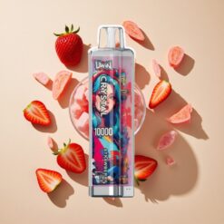 UWIN Crystal 10000 Puffs Epejég és Fagyasztott Eper RGB lámpák és Type-C gyorstöltés