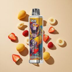 UWIN Crystal 10000 Puffs Eper Banán Mesh tekercselés és Type-C gyorstöltés