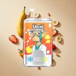 UWIN Crystal Twins 40000 Puffs Párologtató Eper Banán Szerelmese 32ml és 850mAh