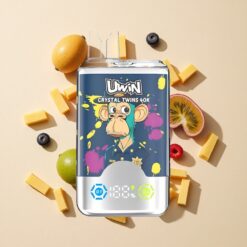 UWIN Crystal Twins 40000 Puffs Sárgadinnye Málna Két különálló íz egy eszközben 32ml