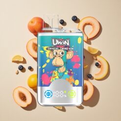 UWIN Crystal Twins 40000 Puffs Áfonya Jégen Nyári Őszibarack Jégen 32ml és 850mAh