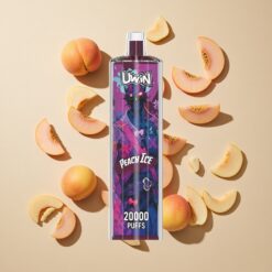 Uwin Shisha Hookah Crystal 20000 Puffs Barack Jég 0% 2% 3% 5% Nikotin 22ml Tartály