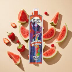 Uwin Shisha Hookah Crystal 20000 Puffs Eper Görögdinnye 0% 2% 3% 5% Nikotin Mesh Tekercs