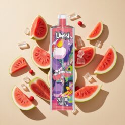 Uwin Shisha Hookah Crystal 20000 Puffs Görögdinnye Jég 0% 2% 3% 5% Nikotin 22ml Tartály