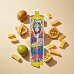 Uwin Shisha Hookah Crystal 20000 Puffs Kivi Passiógyümölcs Guava Mesh tekercs