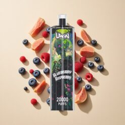 Uwin Shisha Hookah Crystal 20000 Puffs Áfonya Málna Mesh tekercs 22ml