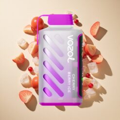 VOZOL Gear Power 20000 Puffs Cseresznye-Áfonya Jég, Teljes Képernyős Kijelző, Duális Mesh Coil