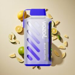 VOZOL Gear Power 20000 Puffs Kék Mohito Teljes Képernyős Kijelző és Duális Rácsos Tekercs