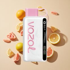 VOZOL STAR 9000/12000 Eldobható E-cigaretta Rázásra Kijelzővel és 30%-kal Gyorsabb Töltéssel Rózsás Limonádé