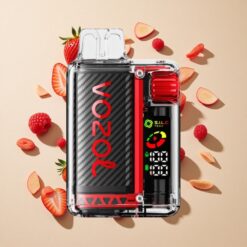 VOZOL Vista 20000 Puffs Eper Málna Cseresznye OLED Kijelző 650mAh Akkumulátor