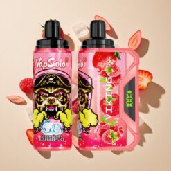VapSolo VIKING 12000 Puffs Eldobható E-Cigi 22ml Eper Málna Jég
