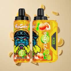 VapSolo VIKING 12000 Puffs Eldobható E-Cigi Citrom-Őszibarack 22ml 20/50mg/ml Nikotin
