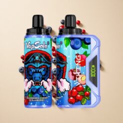 VapSolo VIKING 12000 Puffs Eldobható E-cigaretta Áfonya-Cseresznye-Vágbogyó 22ml Töltőport:Type-C