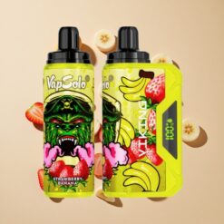 VapSolo VIKING 12000 Puffs Eldobható Vape Eper Banán 22ml Típus-C