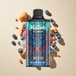Vapsolo Super 15000 Puffs 40ml E-liquid Áfonya Jég