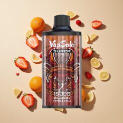 Vapsolo Super 15000 Puffs E-Cigi Eper Vanília Kóla 40ml 850mah Mesh Coil