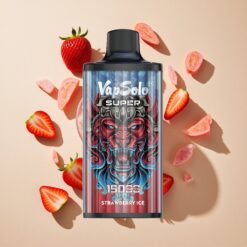 Vapsolo Super 15000 Puffs E-Cigi Áfonya Jég 40ml 850mAh Mesh Coil Type-C
