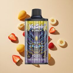 Vapsolo Super 15000 Puffs E-cigaretta Eper Banán 40ml 850mAh