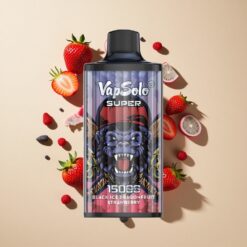Vapsolo Super 15000 Puffs Fekete Jég Sárkánygyümölcs Eper 40ml 850mah