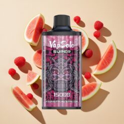 Vapsolo Super 15000 Puffs Málna Görögdinnye 850mah Mesh Coil és 40ml E-Liquid