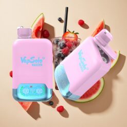 Vapsolo Twins 20000 Puffs Fekete Jég Sárkánygyümölcs Eper & Málna Görögdinnye 40 ml 20/50mg/ml Nikotin